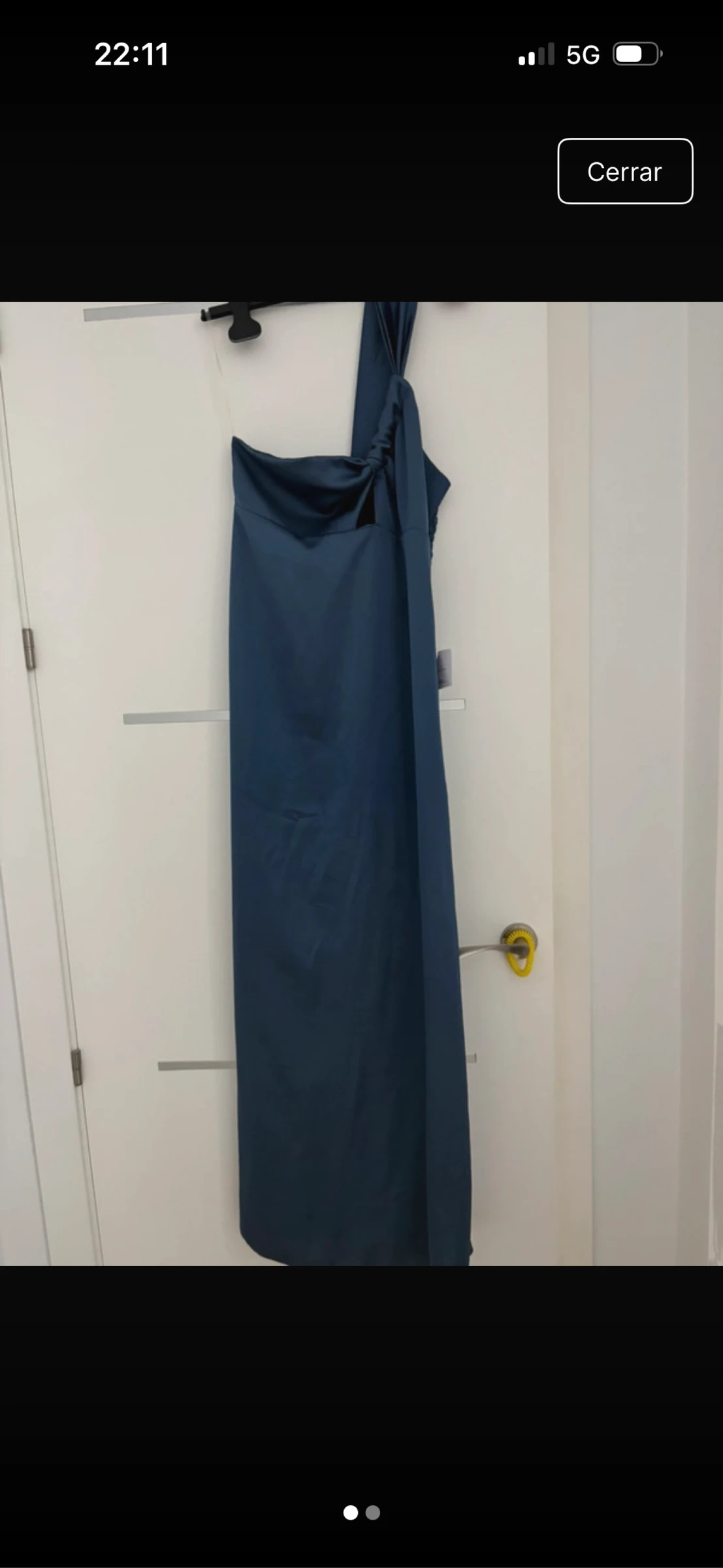 Vestido largo asimétrico 